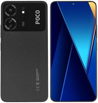 6.74 Смартфон POCO C65 256 ГБ черный [MZB0FLURU]