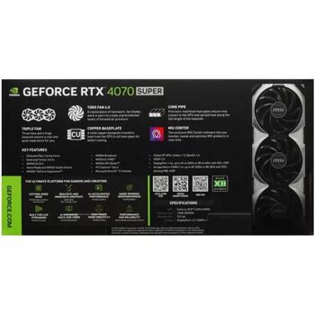 Видеокарта MSI GeForce RTX 4070 SUPER VENTUS 3X [912-V513-645]