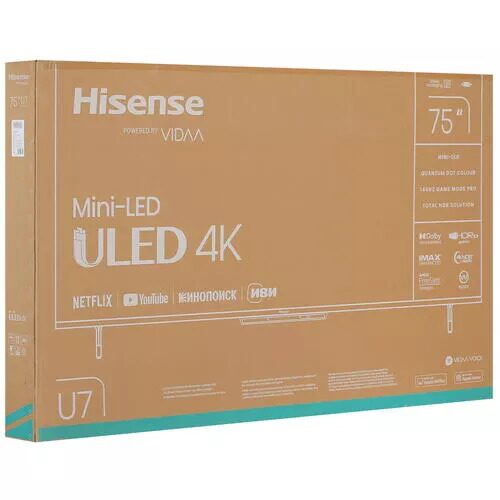 75(189см)LED-телевизорHisense75U7KQчерный_7_5441986