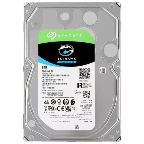 8 ТБ Жесткий диск Seagate SkyHawk AI [ST8000VE001]