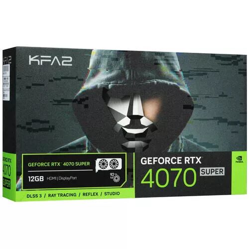 Видеокарта KFA2 GeForce RTX 4070 SUPER CORE Black [47SOM7MDABCK]