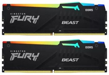 Оперативная память Kingston FURY Beast Black AMD RGB [KF560C36BBEAK2-64] 64 ГБ