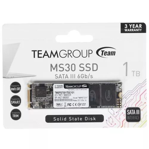 1000 ГБ M.2 SATA накопитель TEAMGROUP MS30  [TM8PS7001T0C101]