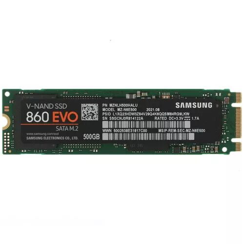 500 ГБ M.2 SATA накопитель Samsung 860 EVO  [MZ-N6E500BW]