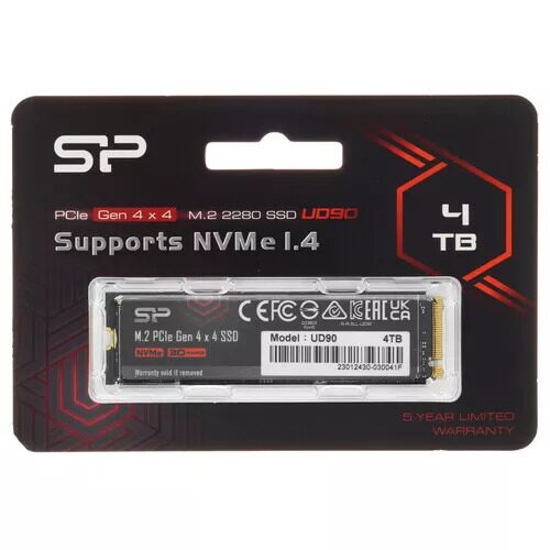 4000 ГБ M.2 NVMe накопитель Silicon Power UD90  [SP04KGBP44UD9005]