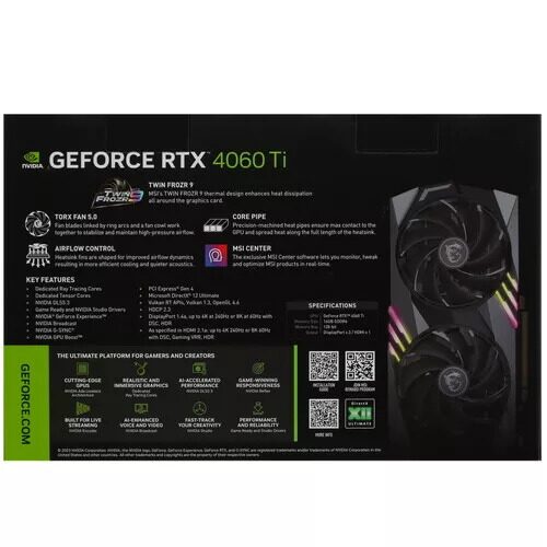 ВидеокартаMSIGeForceRTX4060TiGAMINGX[GeForceRTX4060TiGAMINGX16G]_6_5423686