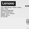 16 Ноутбук Lenovo IdeaPad Slim 3 16ABR8 серый [82XR003NRK]