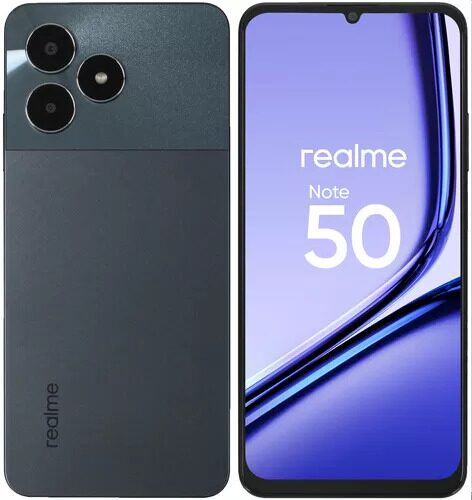 6.74 Смартфон realme Note 50 256 ГБ черный [6941764434592]