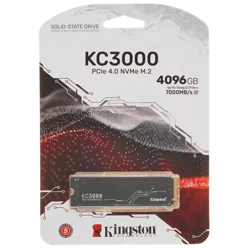 4000 ГБ M.2 NVMe накопитель Kingston KC3000  [SKC3000D/4096G]