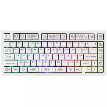 Клавиатура проводная + беспроводная Дарк Проджект CM81 Zeno  [DP-CM81ZW]