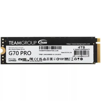 4000 ГБ M.2 NVMe накопитель TEAMGROUP T-FORCE G70 Pro  [TM8FFH004T0C128]