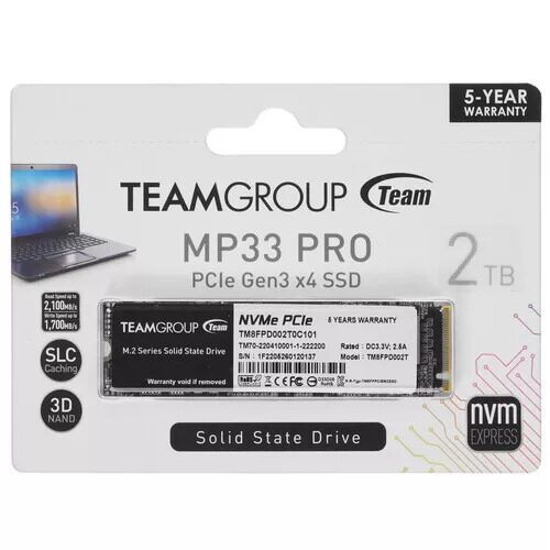 2000 ГБ M.2 NVMe накопитель TEAMGROUP MP33 PRO  [TM8FPD002T0C101]