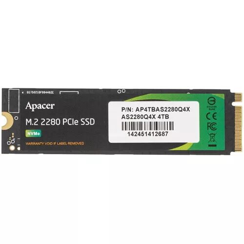 4000 ГБ M.2 NVMe накопитель Apacer AS2280Q4X  [AP4TBAS2280Q4X-1]