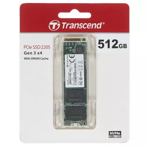 512 ГБ M.2 NVMe накопитель Transcend MTE220S  [TS512GMTE220S]