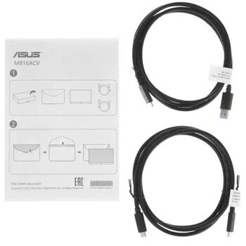 15.6 Монитор ASUS ZenScreen MB16ACV черный [90LM0381-B01370]
