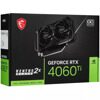 Видеокарта MSI GeForce RTX 4060 Ti VENTUS 2X BLACK E1 OC [GeForce RTX 4060 Ti 8G VENTUS 2X BLACK E1 OC]