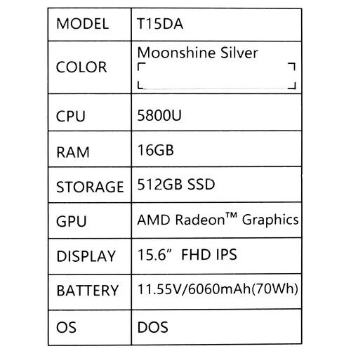 156НоутбукTecnoMegabookT1серебристый_6_5422105