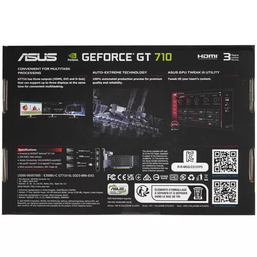 ВидеокартаASUSGeForceGT710SilentLPEVO[GT710-SL-2GD3-BRK-EVO]_9_5434428