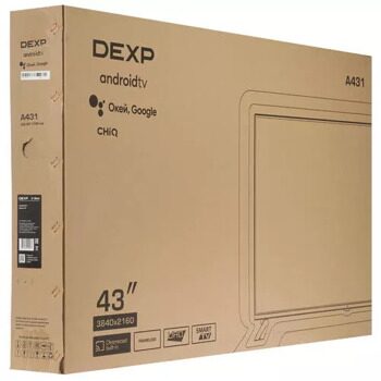 43 (109 см) LED-телевизор DEXP A431 серый