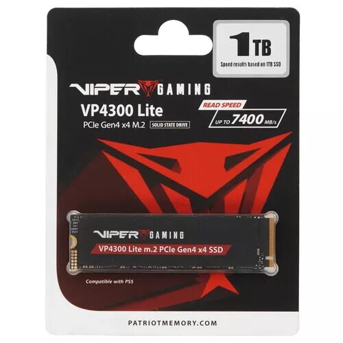 1000 ГБ M.2 NVMe накопитель Patriot Viper VP4300 Lite  [VP4300L1TBM28H]