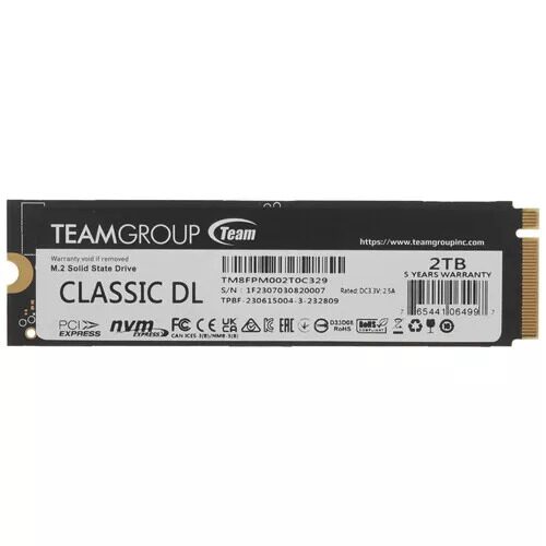 2000 ГБ M.2 NVMe накопитель TEAMGROUP T-CREATE CLASSIC DL  [TM8FPM002T0C329]