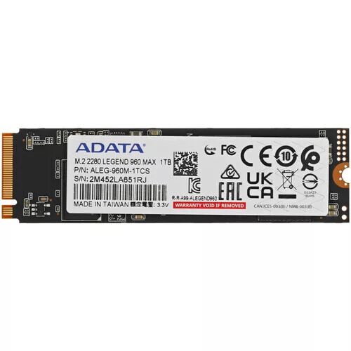 1000 ГБ M.2 NVMe накопитель ADATA LEGEND 960 MAX  [ALEG-960M-1TCS]