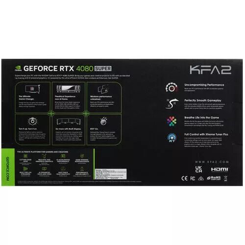 Видеокарта KFA2 GeForce RTX 4080 SUPER SG Black [48SZM6MD9RSK]