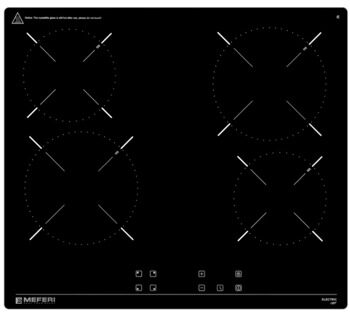 Электрическая варочная поверхность Meferi MEH604BK LIGHT