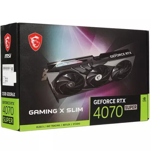 ВидеокартаMSIGeForceRTX4070SUPERGAMINGXSLIM[GeForceRTX4070SUPER12GGAMINGXSLIM]_7_5454909