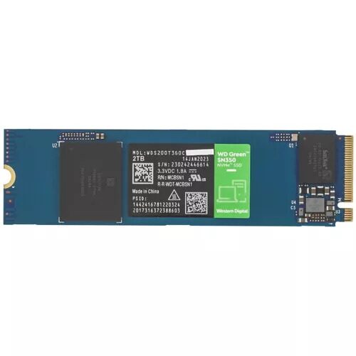 2000 ГБ M.2 NVMe накопитель WD Green SN350  [WDS200T3G0C]