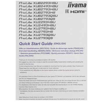 24 Монитор Iiyama ProLite XU2493HSU-B6 черный