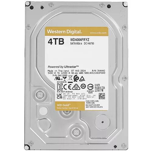 4 ТБ Жесткий диск WD Gold [WD4004FRYZ]