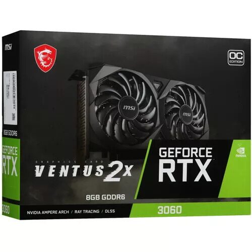 ВидеокартаMSIGeForceRTX3060VENTUS2XOC[RTX3060VENTUS2X8GOC]_7_5460235