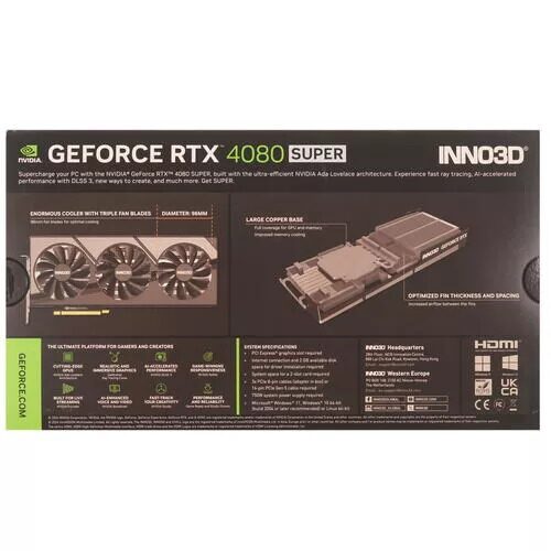 ВидеокартаINNO3DGeForceRTX4080SUPERX3[N408S3-166X-18703552]_9_5460289