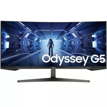 34 Монитор Samsung Odyssey G5 G55T C34G55TWWI черный [LC34G55TWWIXCI]