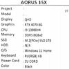 15.6 Ноутбук AORUS 15X ASF черный [ASF-D3KZ754SH]