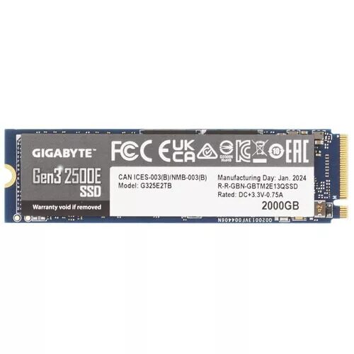 2000 ГБ M.2 NVMe накопитель GIGABYTE Gen3 2500E  [G325E2TB]