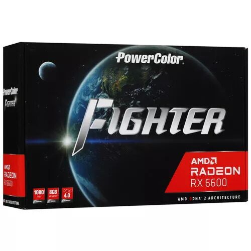 ВидеокартаPowerColorAMDRadeonRX6600Fighter[AXRX66008GBD6-3DH]_8_4866716