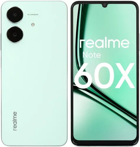 6.74 Смартфон realme Note 60x 64 ГБ зеленый