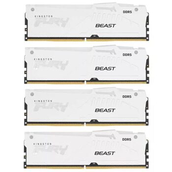 Оперативная память Kingston FURY Beast White RGB [KF556C40BWAK4-128] 128 ГБ