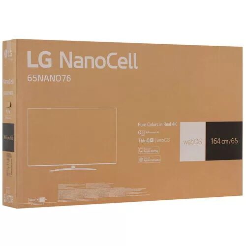 65 (164 см) LED-телевизор LG 65NANO766QA черный