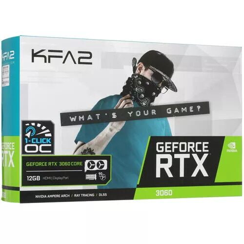 ВидеокартаKFA2GeForceRTX3060CORE(LHR)[36NOL7MD1VOK]_4_4768178