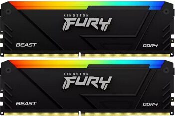 Оперативная память Kingston FURY Beast Black RGB [KF432C16BB2AK2/32] 32 ГБ