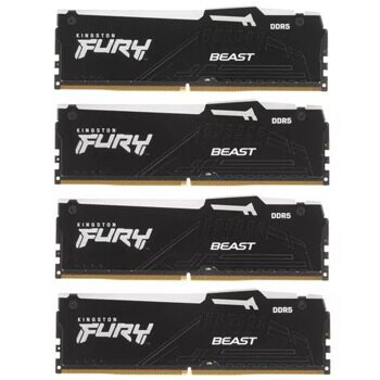 Оперативная память Kingston FURY Beast Black RGB [KF556C40BBAK4-128] 128 ГБ