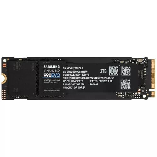 2000 ГБ M.2 NVMe накопитель Samsung 990 EVO  [MZ-V9E2T0BW]