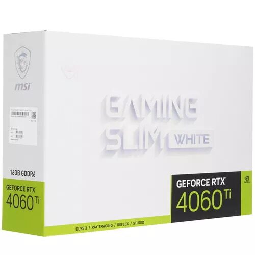 ВидеокартаMSIGeForceRTX4060TiGAMINGSLIMWHITE[GeForceRTX4060TiGAMINGSLIMWHITE16G]_4_5476243