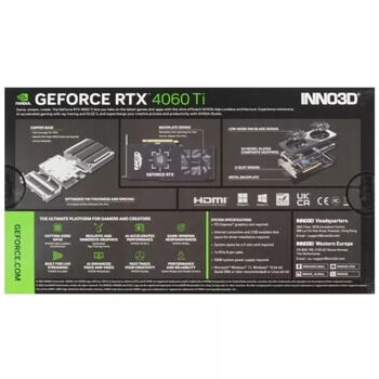 Видеокарта INNO3D GeForce RTX 4060 Ti TWIN X2 OC [N406T2-08D6X-171153N]