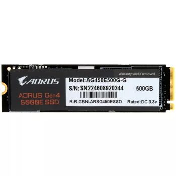 500 ГБ M.2 NVMe накопитель GIGABYTE AORUS Gen4 5000E  [AG450E500G-G]