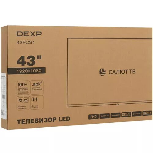 43(108см)LED-телевизорDEXP43FCS1черный_6_5401400