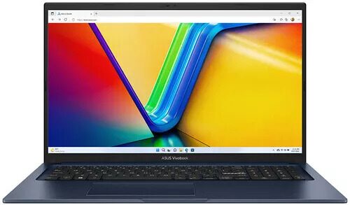 17.3 Ноутбук ASUS VivoBook 17 X1704ZA-AU229W синий [90NB10F1-M00FP0]